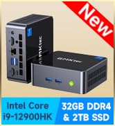 GMKtec M3 Plus Mini PC with Intel Core i9 12900HK(14C/20T 5.0 GHz), 32GB DDR4 RAM+2T