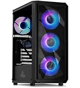 YEYIAN Tanto Gaming PC Desktop – Intel Core i5 12400F 4.4 GHz, RTX 4060, 1TB NVME SSD, 16GB DDR4 ...